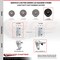 Service Caster 5 Inch Soft Rubber Swivel 3/4 Inch Square Stem Caster with Total Lock Brake SCC SCC-SQTTL20S514-SRS-34 - alternate 2